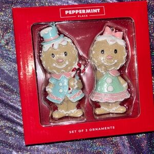 Pastel Gingerbread Christmas Ornaments